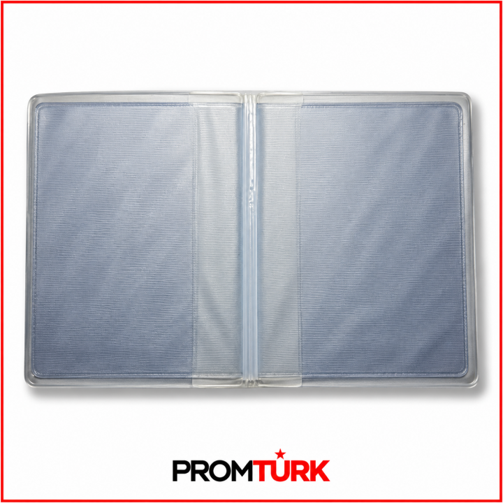 Beyaz Çok Renkli Ofset Baskılı Promosyon Ruhsat Kabı